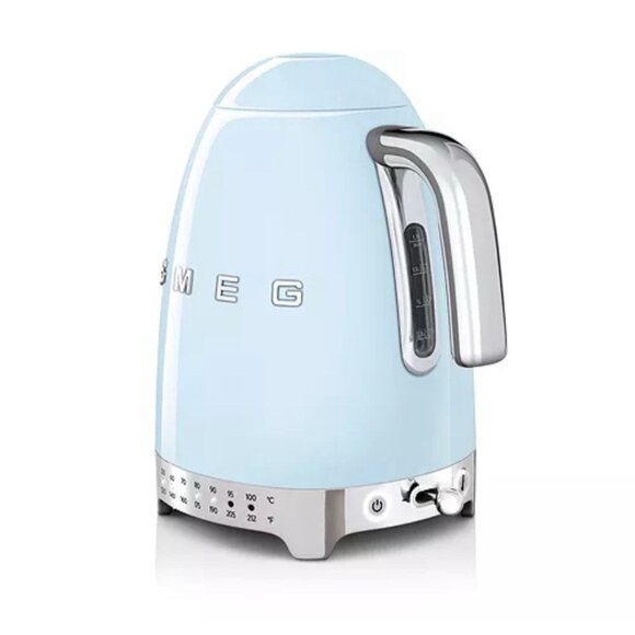 SMEG '50s Retro Style Variable Temperature Electric Kettle Tea Pot Blue - NEW - Picture 8 of 8